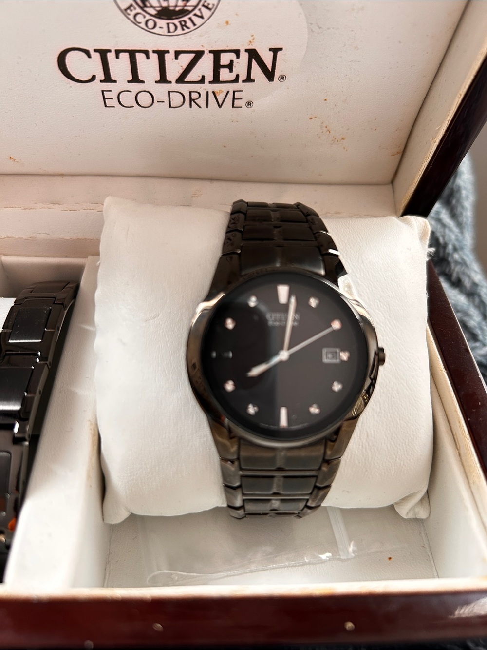 Citizen Eco-Drive Black Diamond Dial Watch - Picture 2 of 5